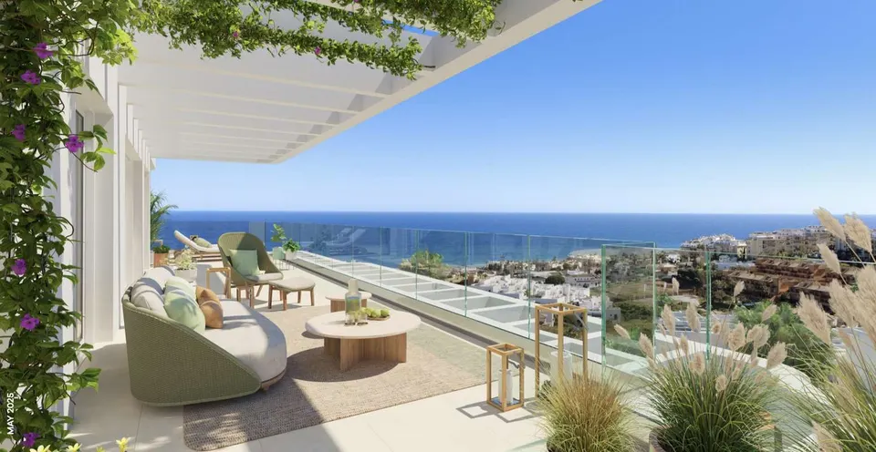Apartamenty z widokiem na morze w Mijas Costa — zdjęcie