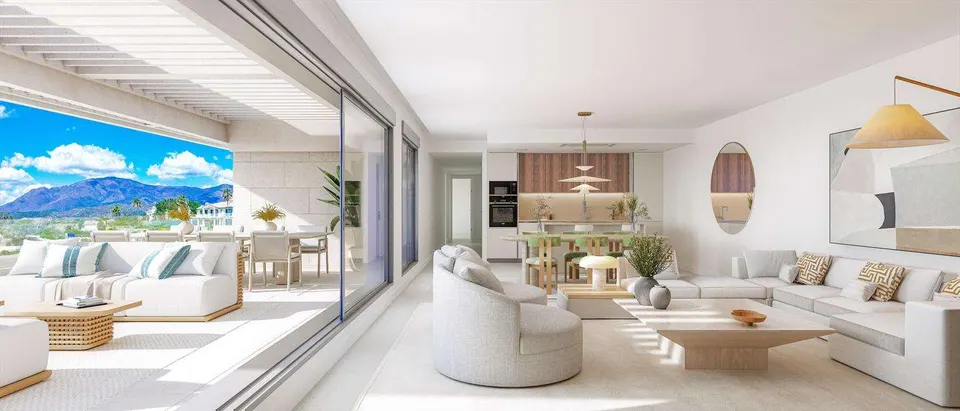 Apartament z prywatnym tarasem w Esteponie — zdjęcie