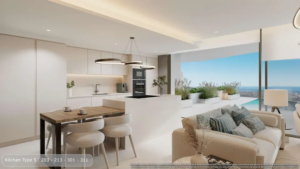 Apartament z widokiem na morze w Benahavís — zdjęcie