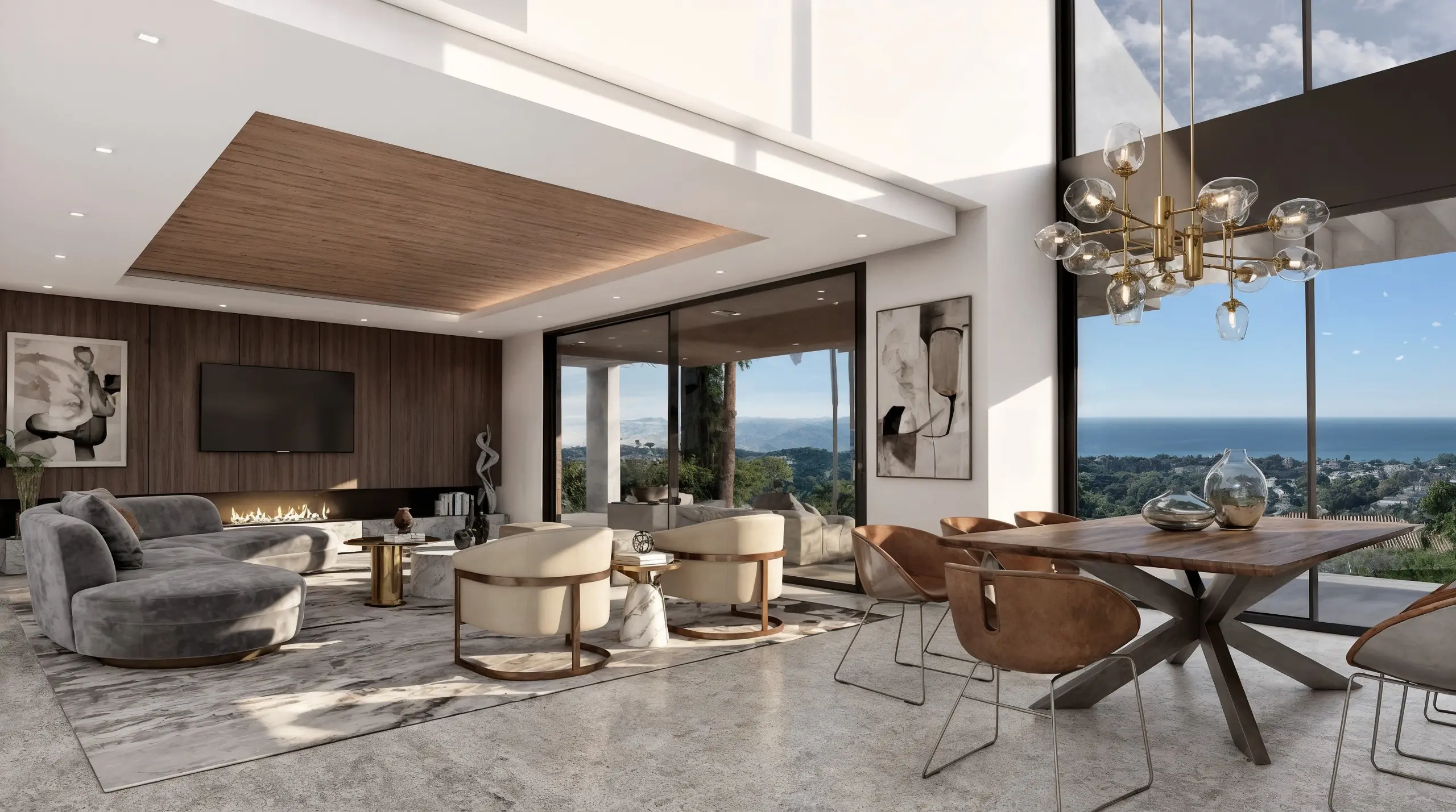 Willa z widokiem na morze w Benahavís