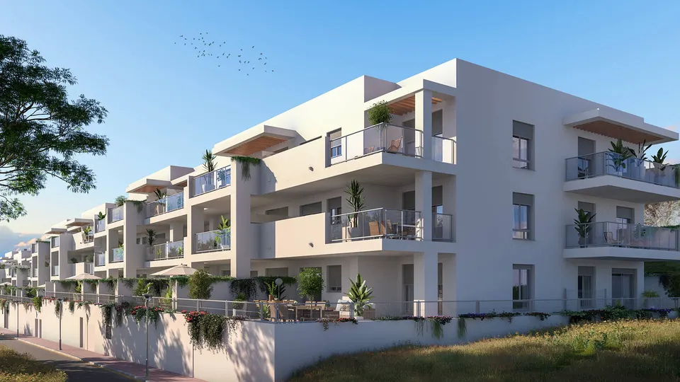 Apartamenty z widokiem na morze w Benalmádena — zdjęcie