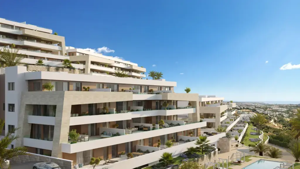 Apartamenty z widokiem na morze w Esteponie
