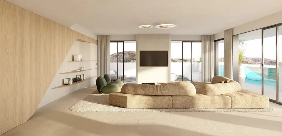 Apartamenty z widokiem na morze w Benalmádena Pueblo — zdjęcie