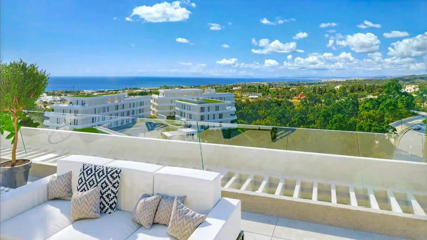Penthouse z widokiem na morze w Esteponie