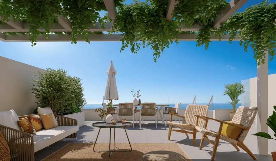 Apartamenty z widokiem na morze w Benalmádena — zdjęcie
