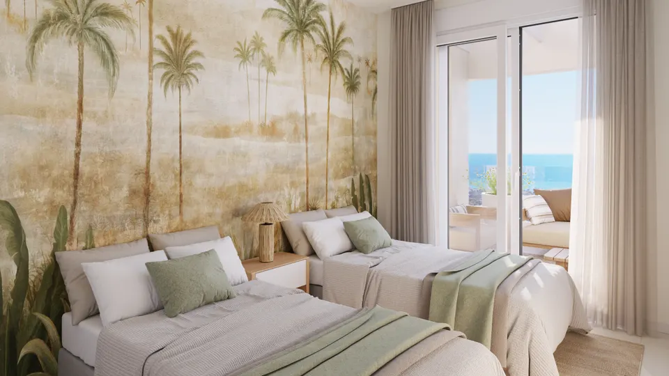 Apartamenty z widokiem na morze w Benalmádena — zdjęcie