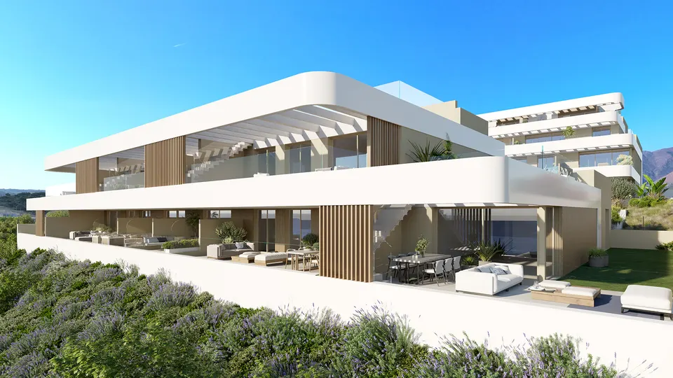 Apartamenty z basenem w Esteponie — zdjęcie