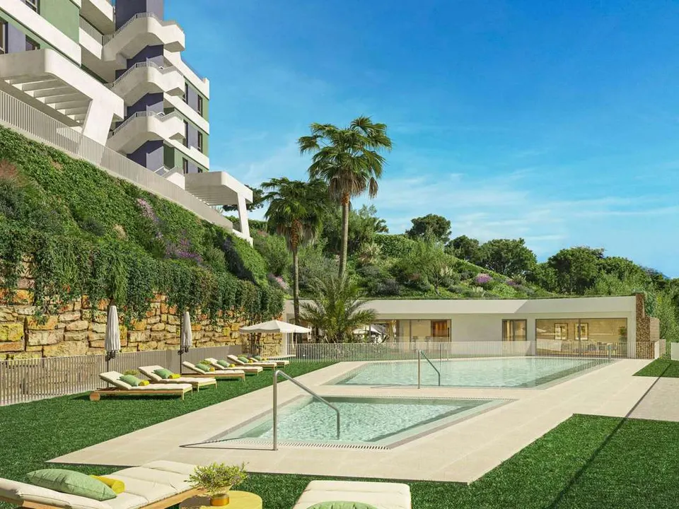 Penthouse z widokiem na morze w Mijas — zdjęcie