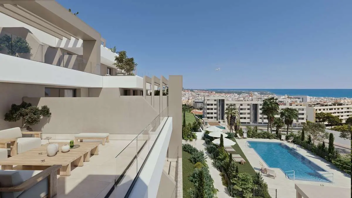 Apartament z widokiem na morze w Esteponie