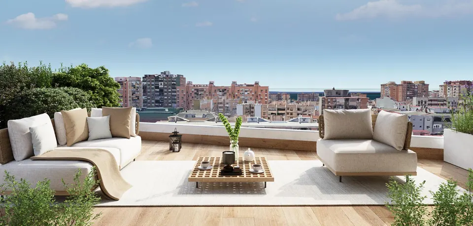 Apartamenty z tarasami w Máladze — zdjęcie