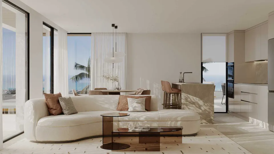 Apartamenty z widokiem na morze w Mijas Pueblo — zdjęcie