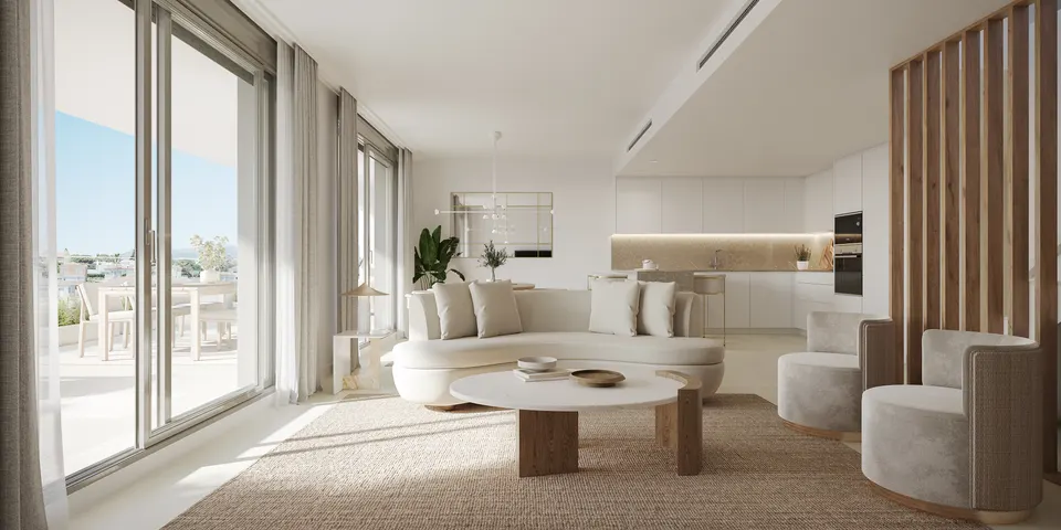 Apartamenty z widokiem na morze w Esteponie — zdjęcie