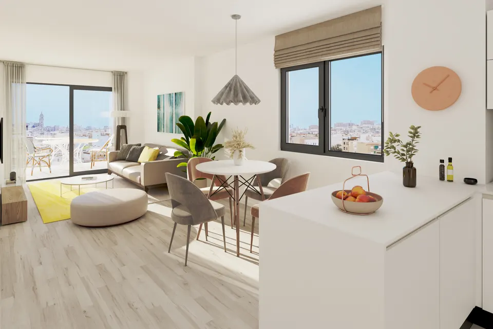 Apartamenty z basenem w Maladze — zdjęcie