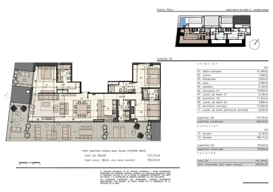 Penthouse z tarasem w Fuengiroli — zdjęcie