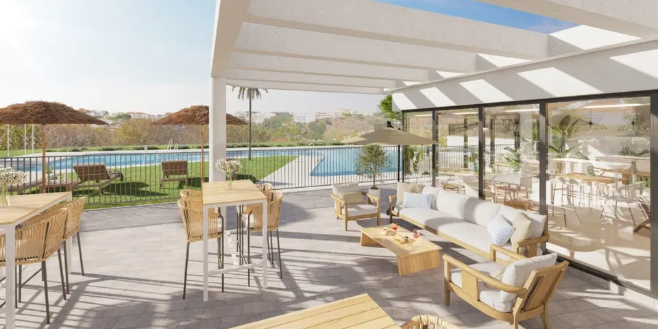 Apartamenty z widokiem na Mijas Costa — zdjęcie